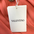 Load image into Gallery viewer, Valentino Coral Embellished Collar Silk Dress
