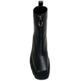 Load image into Gallery viewer, Jimmy Choo Black Smooth Leather Eugenie 80 Zip Front Booties