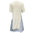Load image into Gallery viewer, Sacai White / Blue Cotton Poplin and Knit Dress