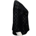Load image into Gallery viewer, Chanel Black Silk Open Knit Cardigan