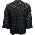Load image into Gallery viewer, Chanel Black Silk Open Knit Cardigan