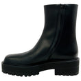 Load image into Gallery viewer, Gianvito Rossi Black Leather Warner Square Toe Booties