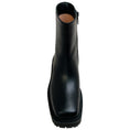 Load image into Gallery viewer, Gianvito Rossi Black Leather Warner Square Toe Booties