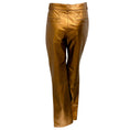 Load image into Gallery viewer, Barbara Bui Copper Metallic Lambskin Leather Pants