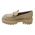 Load image into Gallery viewer, Stuart Weitzman Nude Museline Tonal Smooth Calf Leather Perla Ultra Lug Sole Loafers