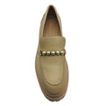 Load image into Gallery viewer, Stuart Weitzman Nude Museline Tonal Smooth Calf Leather Perla Ultra Lug Sole Loafers