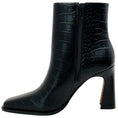 Load image into Gallery viewer, Lana Wilkinson Black Croc Embossed Leather Sam Boots
