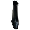 Load image into Gallery viewer, Lana Wilkinson Black Croc Embossed Leather Sam Boots