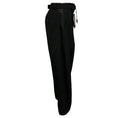 Load image into Gallery viewer, Sacai Black Suiting Wool and Satin Barrel Pants with Belt
