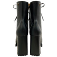 Load image into Gallery viewer, Gianvito Rossi Black Leather York Lace Up Booties