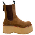 Load image into Gallery viewer, R13 Brown Suede Double Stack Chelsea Platform Boots