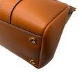 Load image into Gallery viewer, Loro Piana Warm Tan Loom L32 Smooth Calfskin Rounded Leather Tote Bag