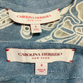 Load image into Gallery viewer, Carolina Herrera Light Blue / White Lace Detail Chambray Top and Pants Set