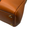 Load image into Gallery viewer, Loro Piana Warm Tan Loom L32 Smooth Calfskin Rounded Leather Tote Bag