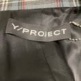 Load image into Gallery viewer, Y/PROJECT Grey / Blue Multi Plaid Double Breasted Blazer