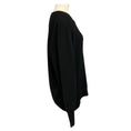 Load image into Gallery viewer, Chanel Black Square Neck Long Sleeved Cashmere Knit Pullover Sweater with CC Logo Embroidery