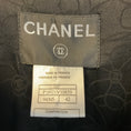 Load image into Gallery viewer, Chanel Black 2002 Cruise Resort Collection Asymmetric Neckline Single Breasted Tweed Jacket