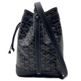 Load image into Gallery viewer, Goyard Navy Blue Goyardine Petit Flot Bucket Bag PM