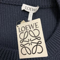 Load image into Gallery viewer, Loewe Navy Blue Marino Dropped Shoulder Knitted Jumper