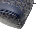 Load image into Gallery viewer, Goyard Navy Blue Goyardine Petit Flot Bucket Bag PM