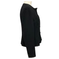 Load image into Gallery viewer, Chanel Black 2002 Cruise Resort Collection Asymmetric Neckline Single Breasted Tweed Jacket