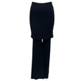 Load image into Gallery viewer, Loewe Navy Blue Marino Layered Wool Knit Skirt Trousers