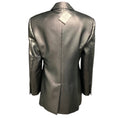 Load image into Gallery viewer, Brunello Cucinelli Gunmetal / Silver Metallic Tailored Double Breasted Blazer