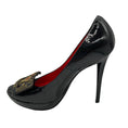 Load image into Gallery viewer, Roger Vivier Black God Save the Queen Patent Leather Buckle Platform Pumps