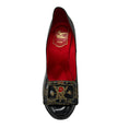 Load image into Gallery viewer, Roger Vivier Black God Save the Queen Patent Leather Buckle Platform Pumps