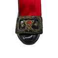 Load image into Gallery viewer, Roger Vivier Black God Save the Queen Patent Leather Buckle Platform Pumps