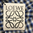 Load image into Gallery viewer, Loewe Blue / White / Black Blurred Check Patterned Pleated Button Front Shirt