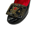 Load image into Gallery viewer, Roger Vivier Black God Save the Queen Patent Leather Buckle Platform Pumps