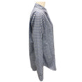 Load image into Gallery viewer, Loewe Blue / White / Black Blurred Check Patterned Pleated Button Front Shirt