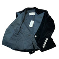 Load image into Gallery viewer, Alexandre Vauthier Black Crystal Embellished Velvet Tuxedo Blazer