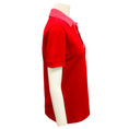 Load image into Gallery viewer, Bottega Veneta Red 2021 Ribbed Knit Trimmed Cotton Pique Polo Shirt