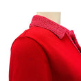 Load image into Gallery viewer, Bottega Veneta Red 2021 Ribbed Knit Trimmed Cotton Pique Polo Shirt