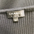 Load image into Gallery viewer, Chanel Black Short Sleeved Ribbed Knit Cotton Sweater