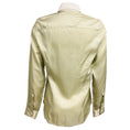 Load image into Gallery viewer, Dries van Noten White / Sage Green Cotton Denim and Satin Shirt