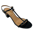 Load image into Gallery viewer, Aquazzura Black Patent Leather T-Strap Sandals