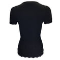 Load image into Gallery viewer, Chanel Black Short Sleeved Ribbed Knit Cotton Sweater