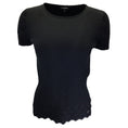Load image into Gallery viewer, Chanel Black Short Sleeved Ribbed Knit Cotton Sweater