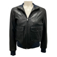 Load image into Gallery viewer, Rag & Bone Black Mila Lambskin Leather Bomber Jacket