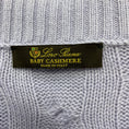 Load image into Gallery viewer, Loro Piana Lilac Baby Cashmere Cable Knit Cardigan Sweater