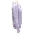 Load image into Gallery viewer, Loro Piana Lilac Baby Cashmere Cable Knit Cardigan Sweater