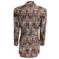Load image into Gallery viewer, Chanel Boutique Vintage Purple / Olive Green Multi Classic Tweed Blazer Jacket with CC Logo Buttons