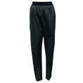 Load image into Gallery viewer, Celine Charcoal Grey / Black Pinstriped Wool Pants with Elastic Waist