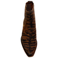 Load image into Gallery viewer, Ann Mashburn Brown Tiger Print Short Cowboy Booties