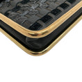Load image into Gallery viewer, Chloe Black Leather / Suede / Snake Woven Clutch
