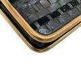 Load image into Gallery viewer, Chloe Black Leather / Suede / Snake Woven Clutch