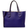 Load image into Gallery viewer, Moreau Paris Purple Calfskin Leather Brégancon Reversible Tote